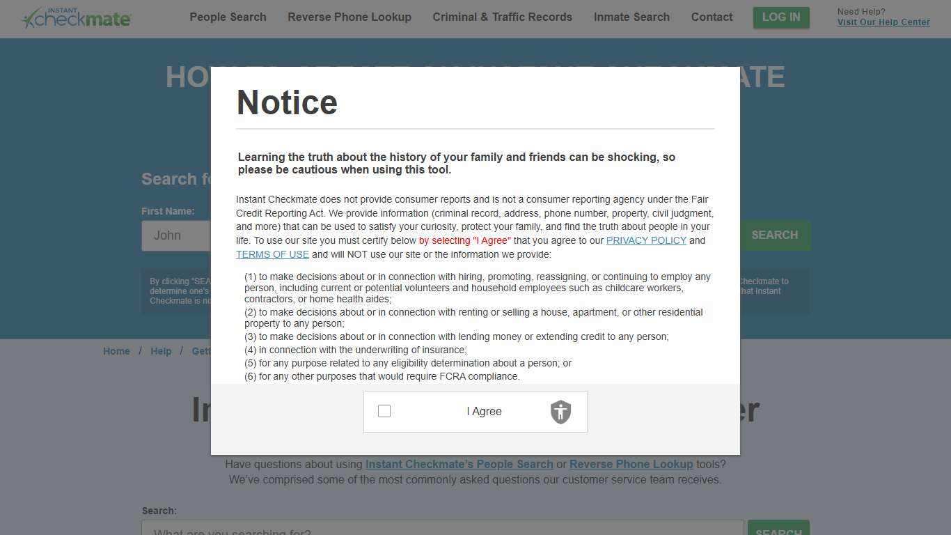 How To Sign Up For Instant Checkmate - Sign Up Here